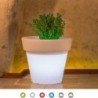 Vaso luminoso rotondo da giardino per esterno