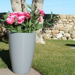 Vaso Prisma round grigio