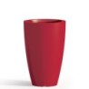 Vaso da giardino in resina rossa per esterno. Vasi da interno design in polietilene