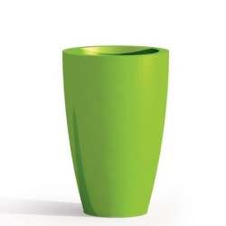 Vaso da giardino in resina verde per esterno. Vasi da interno design in polietilene