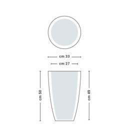 Vaso Prisma round verde