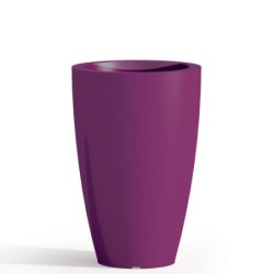 Vaso da giardino in resina viola per esterno. Vasi da interno design in polietilene