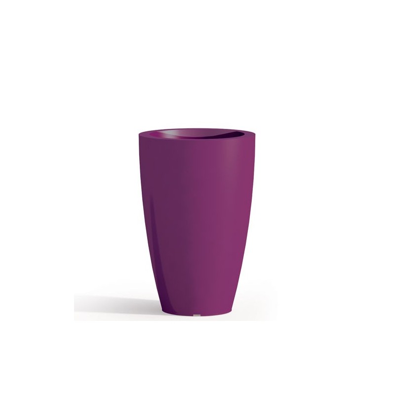 Vaso da giardino in resina viola per esterno. Vasi da interno design in polietilene