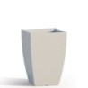 Vaso da giardino in resina bianca per esterno. Vasi da interno design in polietilene