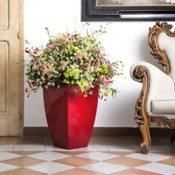 Vaso Prisma square rosso