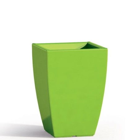 Vaso da giardino in resina verde per esterno. Vasi da interno design in polietilene