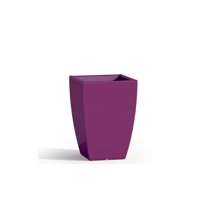 Vaso da giardino in resina viola per esterno. Vasi da interno design in polietilene