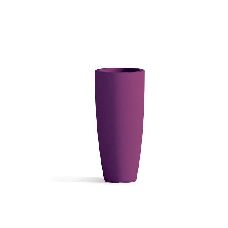 Vaso da giardino in resina viola per esterno. Vasi da interno design in polietilene