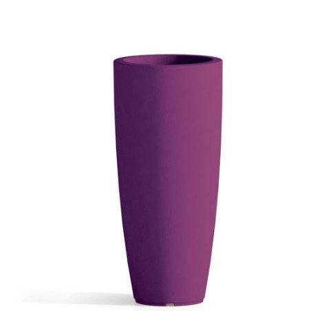 Vaso da giardino in resina viola per esterno. Vasi da interno design in polietilene