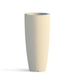 Vaso da giardino in resina avorio per esterno. Vasi da interno design in polietilene