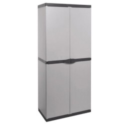 Armadio portascope da esterno a due ante. Armadietto multiuso in resina da giardino