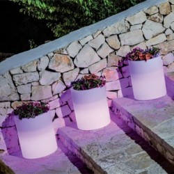 Vaso luminoso bianco Venusio